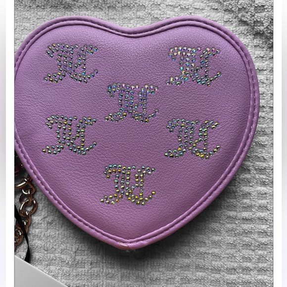 Juicy Couture Purple Heart Bag - Picture 2 of 7
